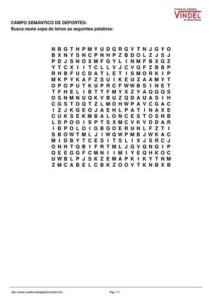 SOPA DE LETRAS 