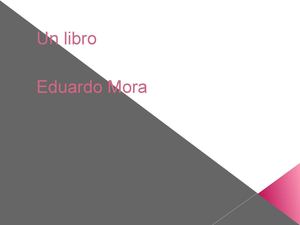 Un libro (Eduardo Mora)