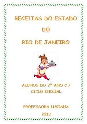 LIVRO RECEITAS DO ESTADO DO RIO DE JANEIRO