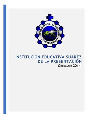 Institución Educativa Suárez de la Presentacion - Circulares 2014