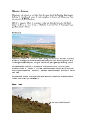 MONUMENTO HISTÓRICO DE CHACAMARCA