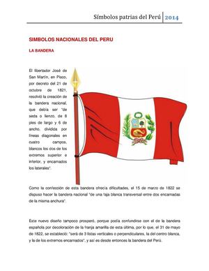 símbolos nacionales del Peru