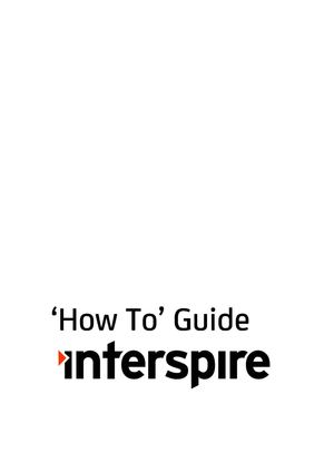 Interspire 'How to' Guide