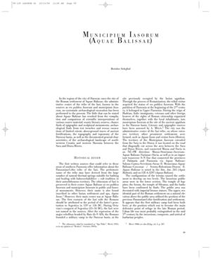 Municipium Iasorum (Aquae Balissae)