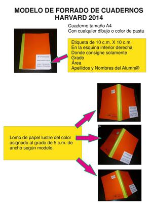 MODELO DE FORRADO DE CUADERNOS
