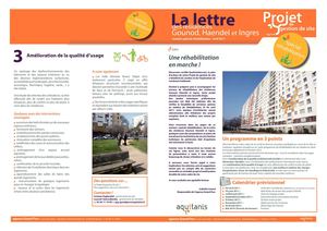 La lettre des résidences GHI N°1 spécial réhabilitation