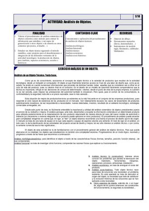 ANALISIS DE OBJETOS