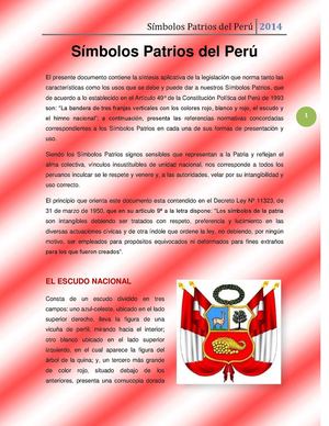 Símbolos Patrios del Perú