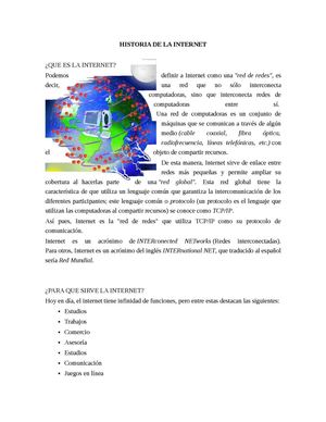 HISTORIA DE LA INTERNET