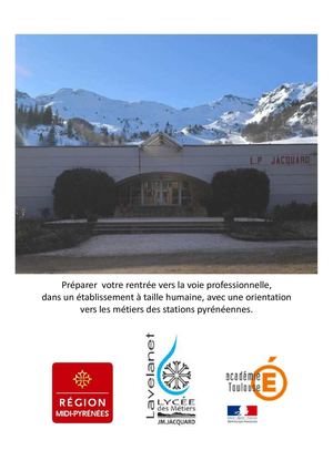 Plaquette présentation générale du lycée Jacquard