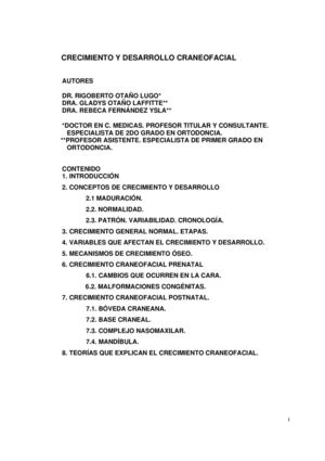 crecimiento craneofacil posnatal