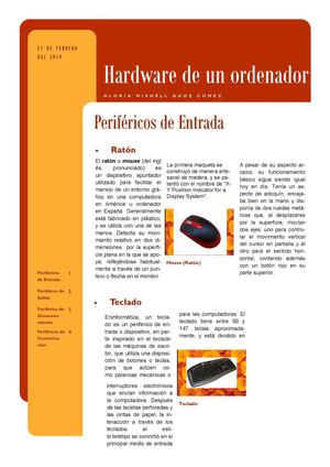 Periféricos de un ordenador