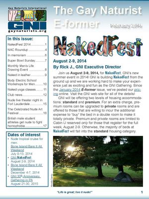 The Gay Naturist E-former: February 2014