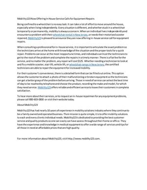 Wheelchair Rental New Jersey