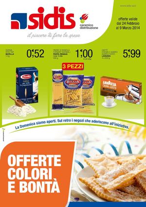 MAXI SIDIS offerte dal 24 Febbraio al 9 Marzo 2014