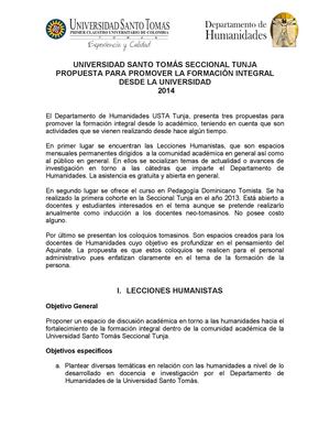 ESTRATEGIA DE PROMOCIÓN DE LA FORMACIÓN INTEGRAL USTA TUNJA