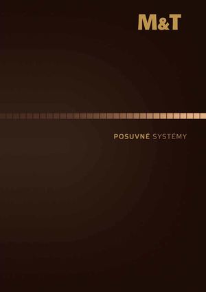 Katalog Posuvný systém Minima