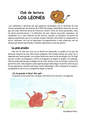 CLUB DE LECTURA LOS LEONES
