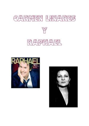 Carmen Linares y Raphael