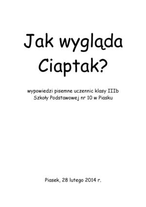 Jak wygląda Ciaptak