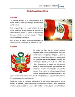 Símbolos patrios del Perú