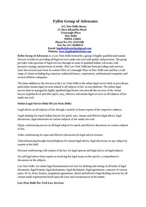 Law Firm Delhi