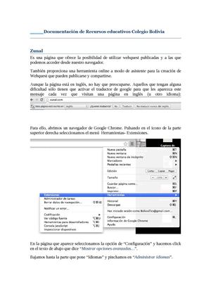 Manual básico de Zunal