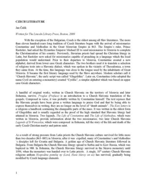 Czech literature - Jan Čulík