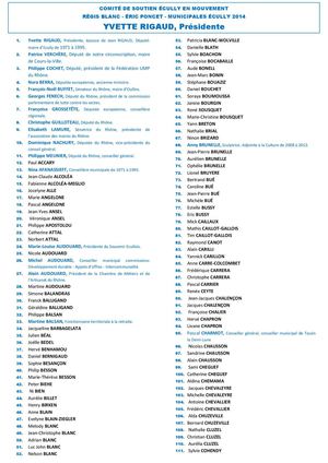 Comité de soutien à ECULLY EN MOUVEMENT - 385 membres