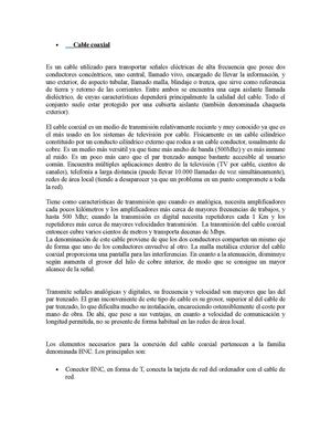 Tipos de cable de red: Cable coaxial, cable trenzado y fibra óptica