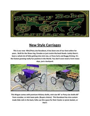 Buggy Bobs Carriage Co: Horse Buggies For Sale Company