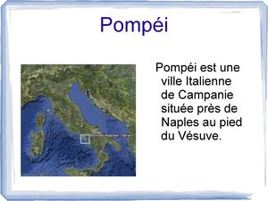 Exposé sur Pompéi - 4ème