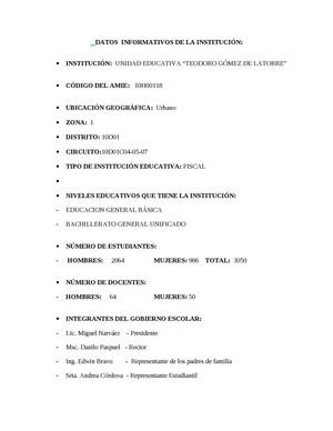 TEODORO GOMEZ DE LA TORRE