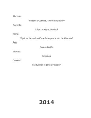 Traduccion e interpretacion