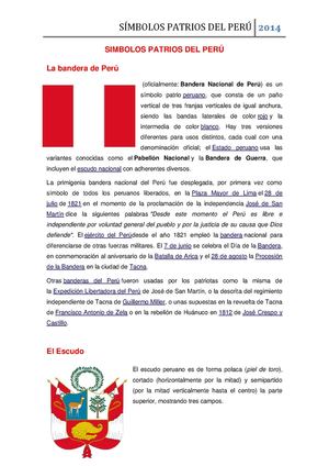 simbolos patrios del peru