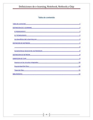 Definiciones e-learning, Notbook, Netbook y Chip