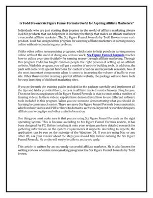 Six Figure Funnel Formula