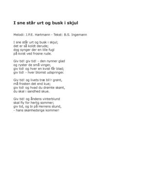 I sne står urt og busk i skjul