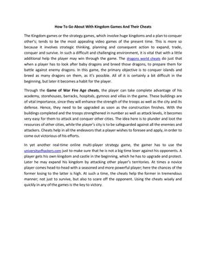 dragons world cheats