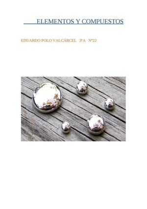 ELEMENTOS Y COMPUESTOS