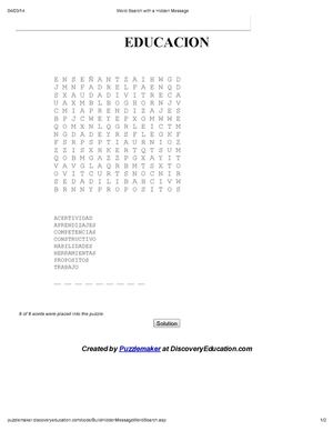 Word Search with a Hidden Message