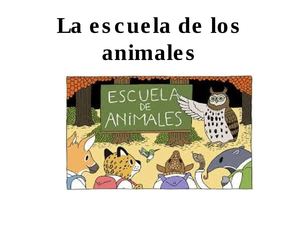 CUENTO DE LA ESCUELA DE LOS ANIMALES