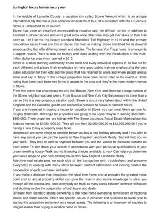 Luxury Vermont. Luxury Real Estate Vacation Properties in Stowe, Vermont. 299 Large reasons to buy Stowe  real estate.