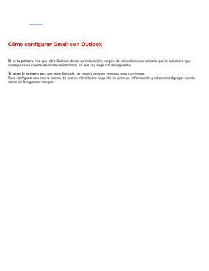 Configuración de outlook