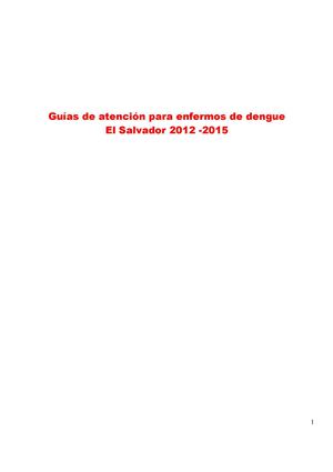 Guia Dengue El Salvador 2012-2015