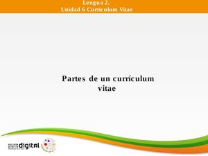 Partes de un CV