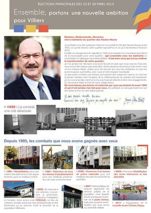 Ambition pour les Hautes Noues - JA Benisti - Villiers sur Marne