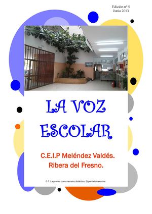 Revista "La Voz escolar" 2013