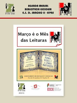 Agenda MARÇO 2014 - Biblioteca Escolar Escola Secundária D. Sancho II - Elvas