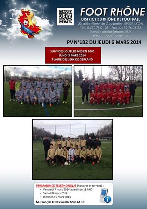 PV 182 du jeudi 6 mars 2014